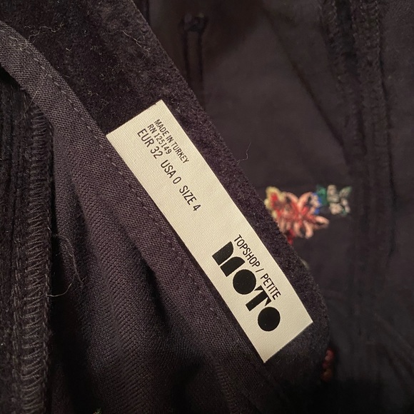 Moto TOPSHOP Velvet Mini Dress - Picture 4 of 4